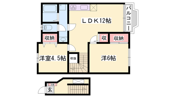 クレストヨコセキの物件間取画像